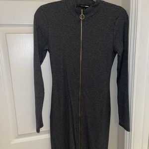 FashionNova Grey ribbed dress